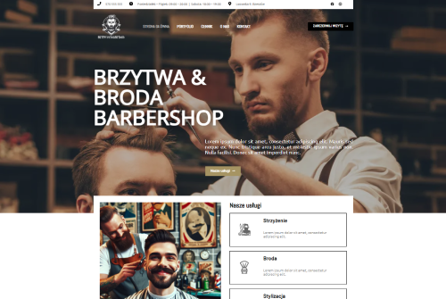 strona wizytówkowa barbershop